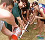 Sack Race Team Building Exercise